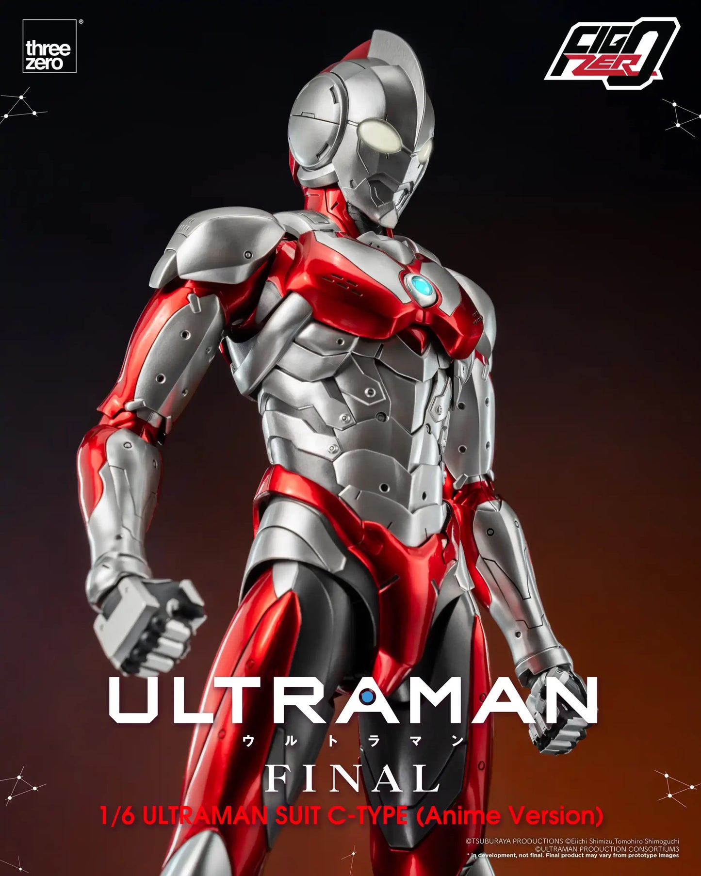 THREEZERO ULTRAMAN FINAL SEASON SUIT C-TYPE - FIGZERO 1/6  (ANIME VERSION) (PRE-ORDER)