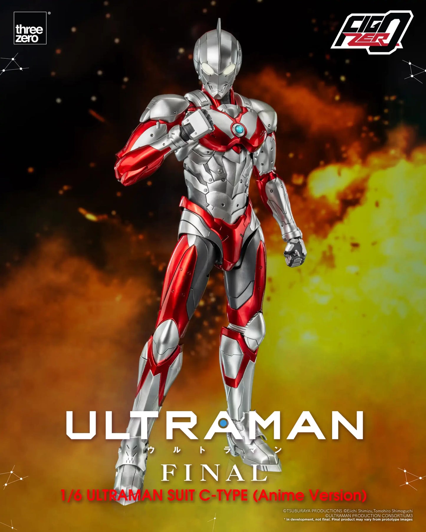 THREEZERO ULTRAMAN FINAL SEASON SUIT C-TYPE - FIGZERO 1/6  (ANIME VERSION) (PRE-ORDER)