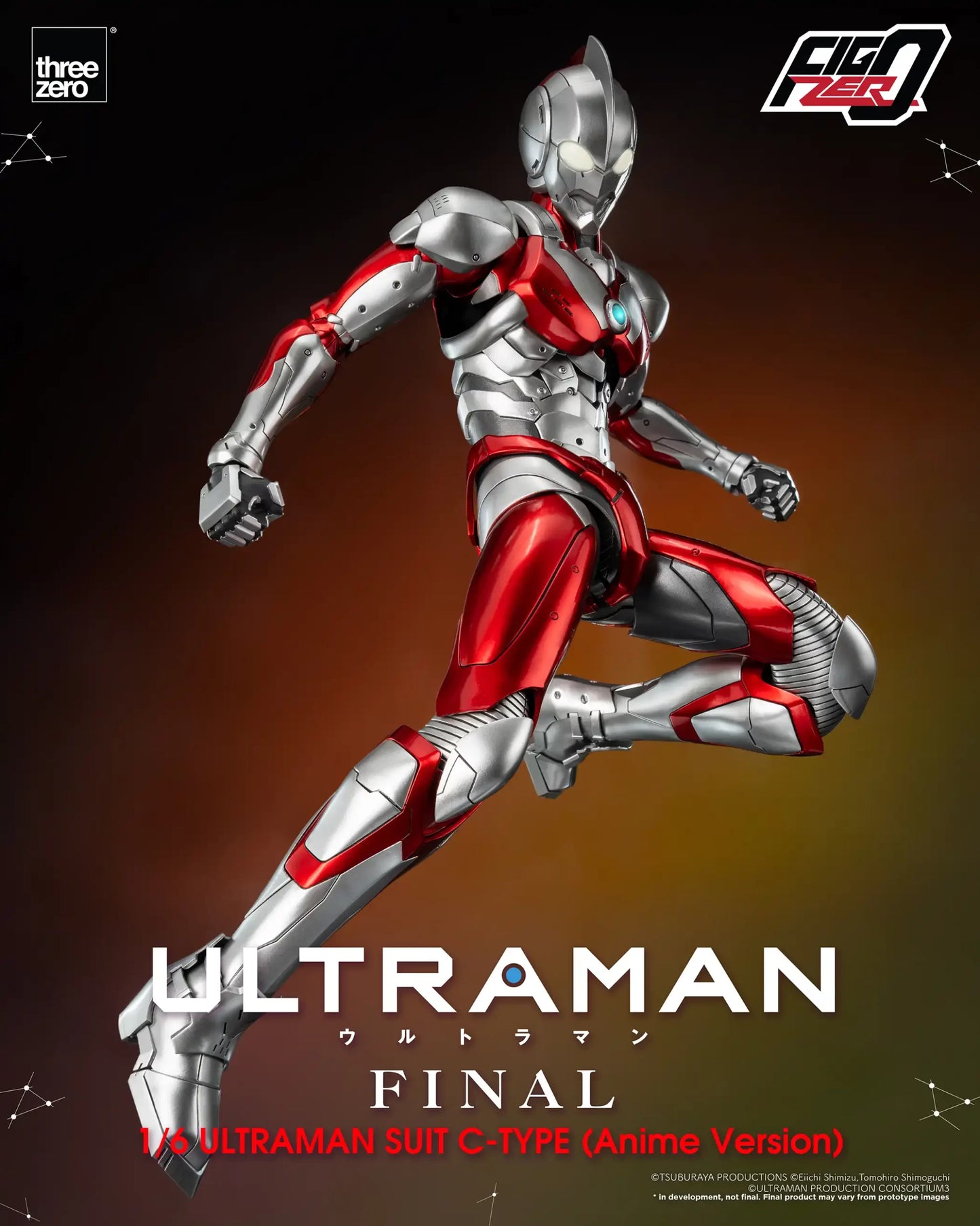 THREEZERO ULTRAMAN FINAL SEASON SUIT C-TYPE - FIGZERO 1/6  (ANIME VERSION) (PRE-ORDER)