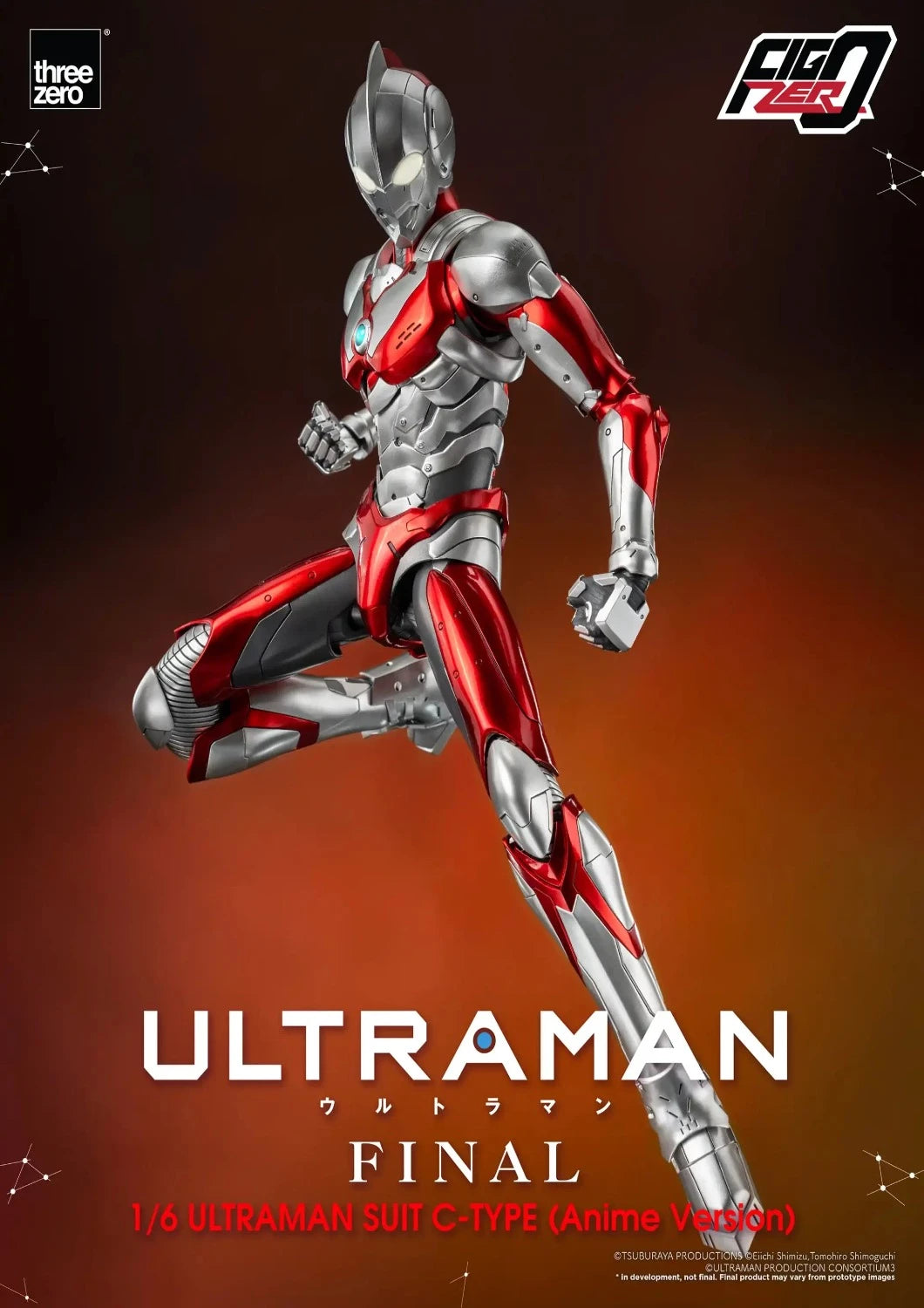 THREEZERO ULTRAMAN FINAL SEASON SUIT C-TYPE - FIGZERO 1/6  (ANIME VERSION) (PRE-ORDER)