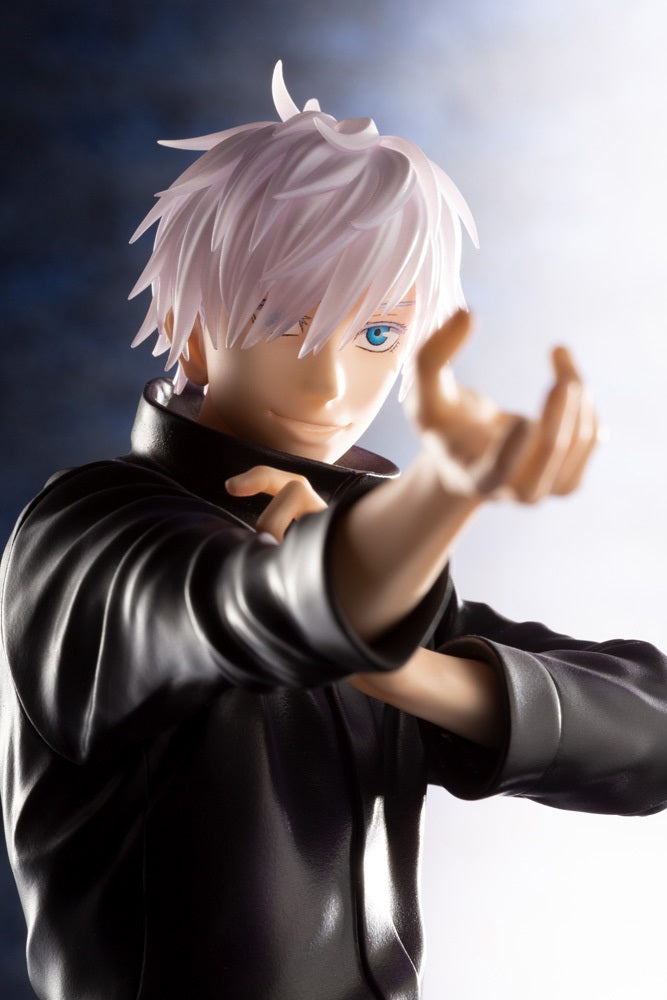 KOTOBUKIYA ARTFX J JUJUTSU KAISEN SATORU GOJO WITH BONUS FACE PART - PP930