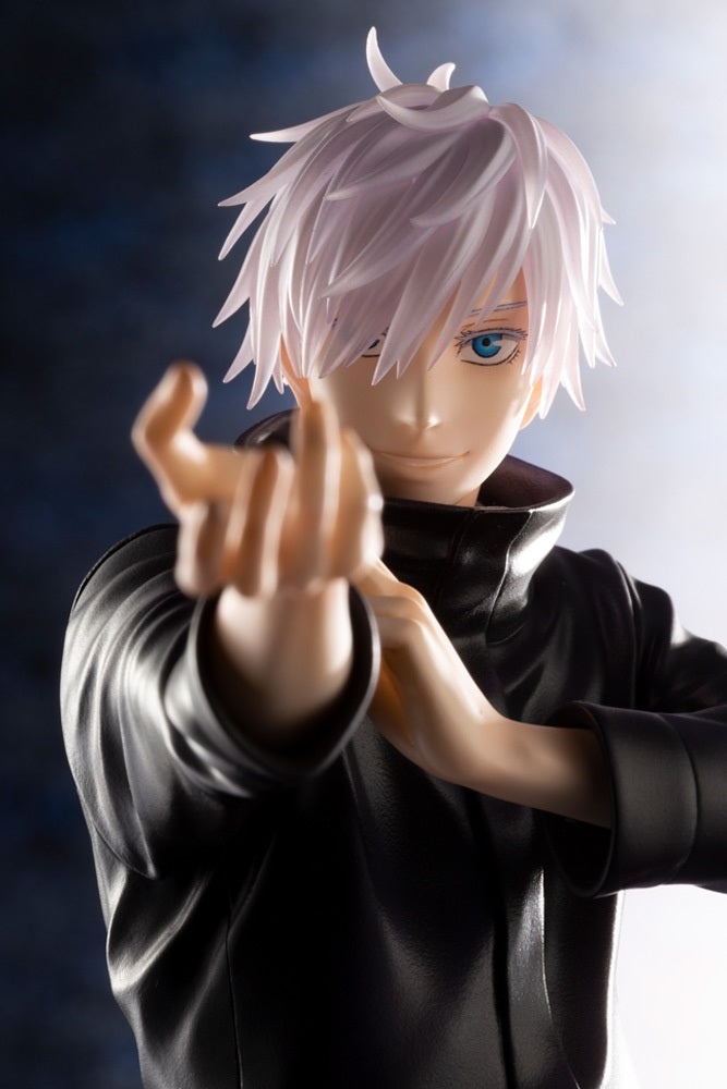 KOTOBUKIYA ARTFX J JUJUTSU KAISEN SATORU GOJO WITH BONUS FACE PART - PP930