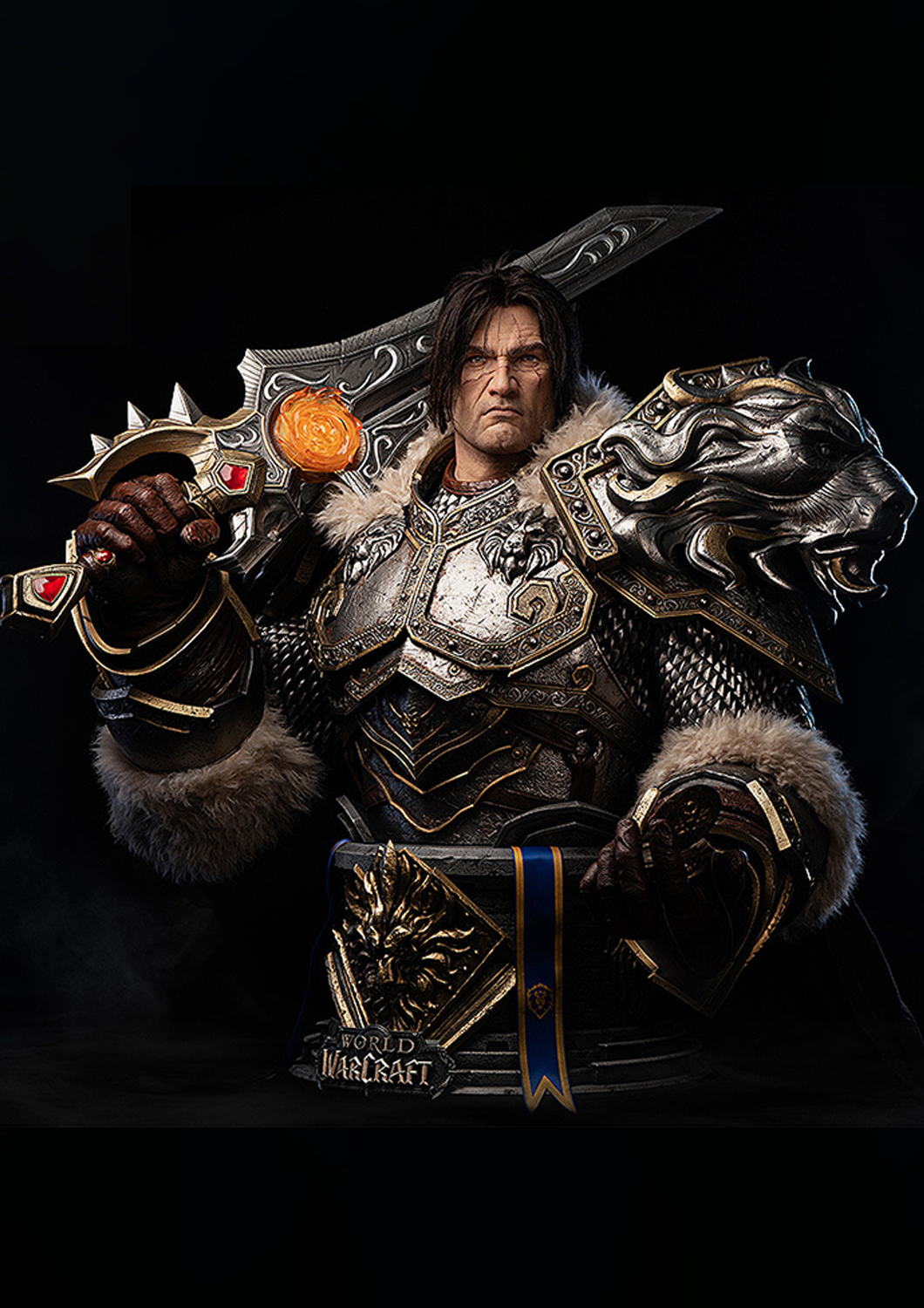 INFINITY STUDIO X BLIZZARD ENTERTAINMENT <WORLD OF WARCRAFT> VARIAN WRYNN LIFE SIZE BUST(PRE-ORDER)