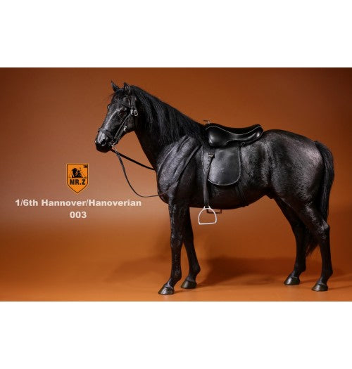 MR.Z 1/6 REAL ANIMAL SERIES S17 GERMAN HANOVERIAN HORSE BLACK 003-D - Anotoys Collectibles