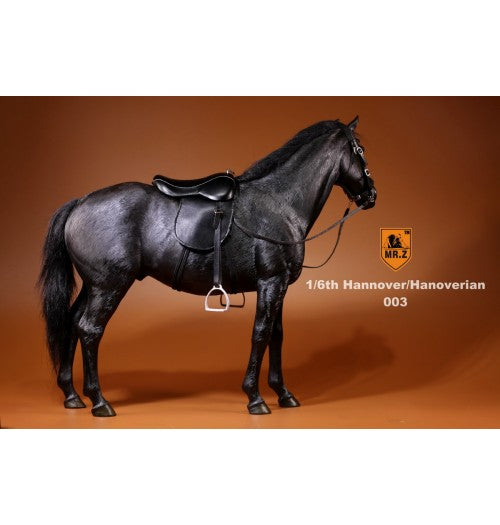 MR.Z 1/6 REAL ANIMAL SERIES S17 GERMAN HANOVERIAN HORSE BLACK 003-D - Anotoys Collectibles