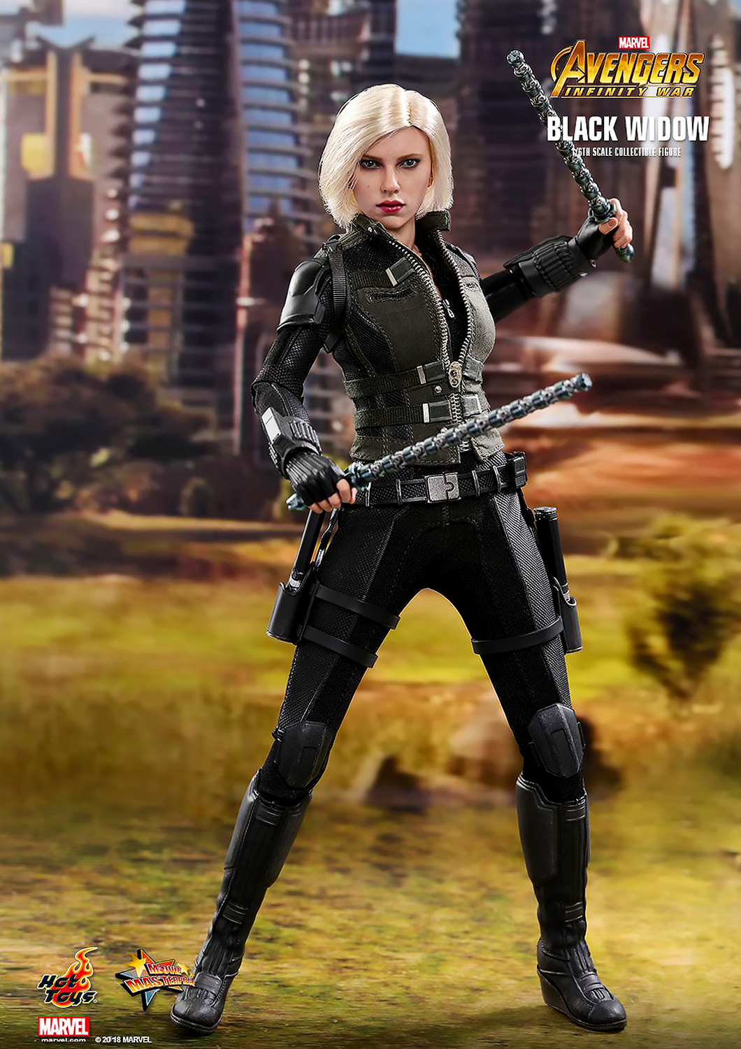 BUNDLE: Hot Toys Avengers: Infinity War Captain America + Black Widow