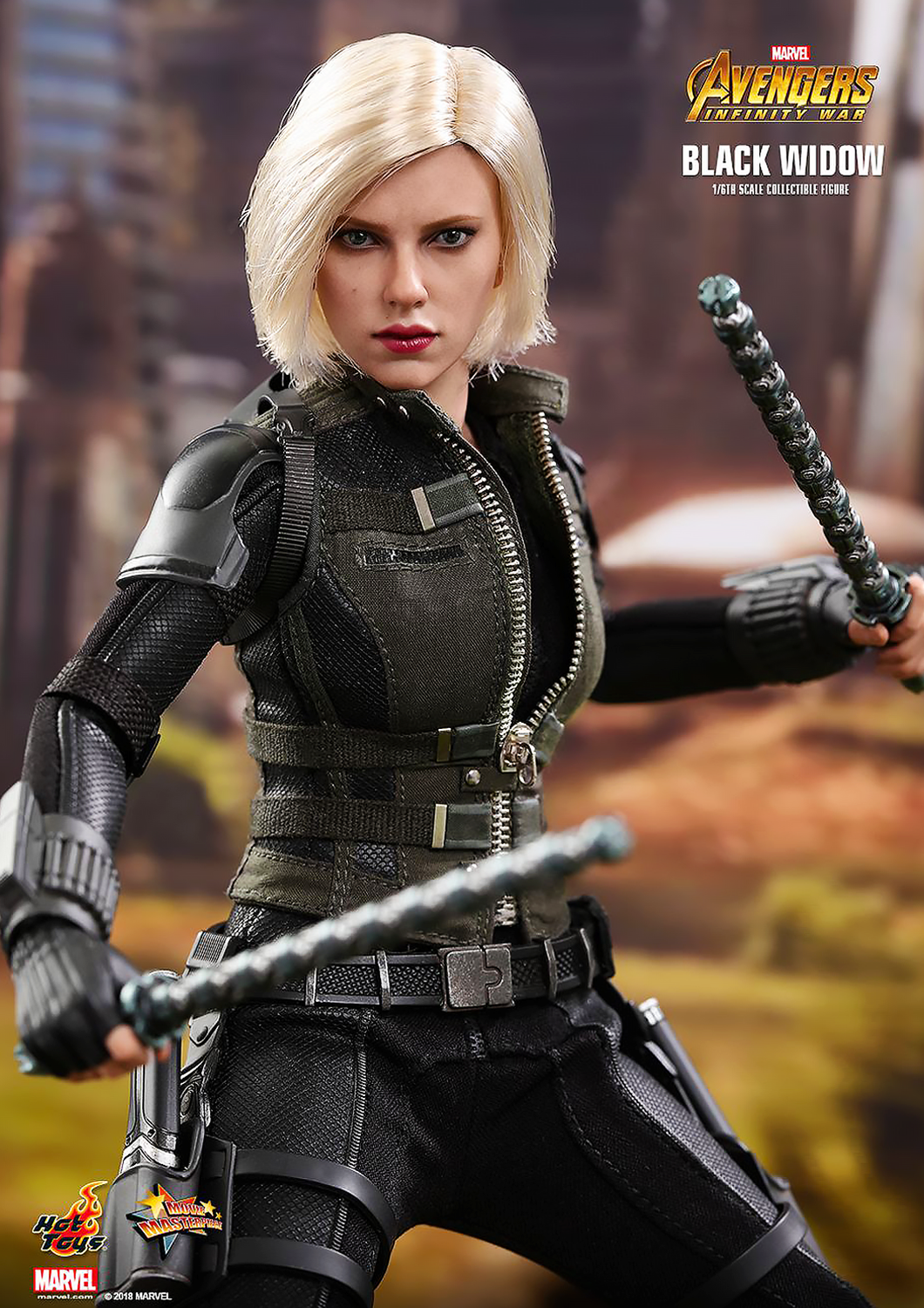 HOT TOYS AVENGERS MARVEL : INFINITY WAR BLACK WIDOW 1/6TH SCALE COLLECTIBLE FIGURE - MMS460 - Anotoys Collectibles