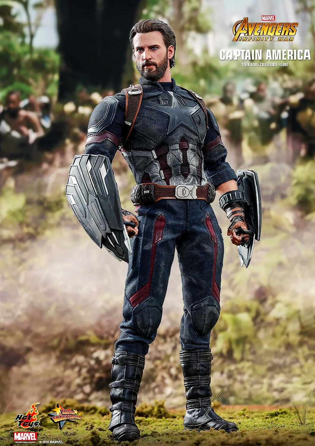 BUNDLE: Hot Toys Avengers: Infinity War Captain America + Black Widow