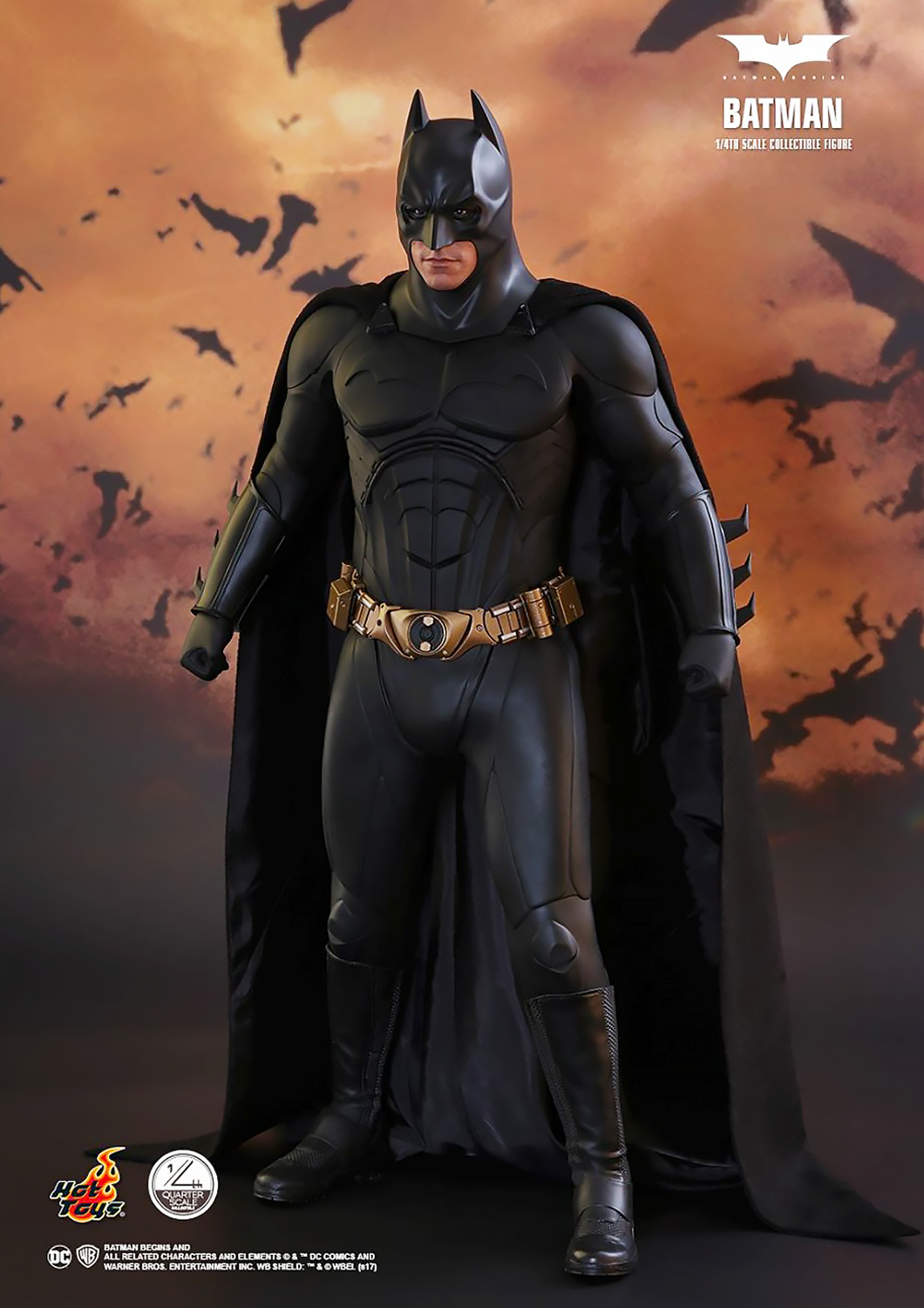 HOT TOYS DC BATMAN BEGINS: BATMAN 1/4 SCALE - QS009 - Anotoys Collectibles