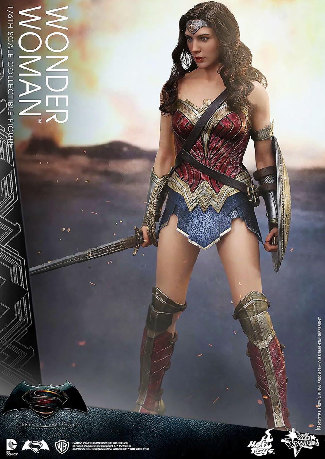 HOT TOYS DC BATMAN VS SUPERMAN DAWN OF JUSTICE WONDER WOMAN 1/6 SCALE MMS359 - Anotoys Collectibles