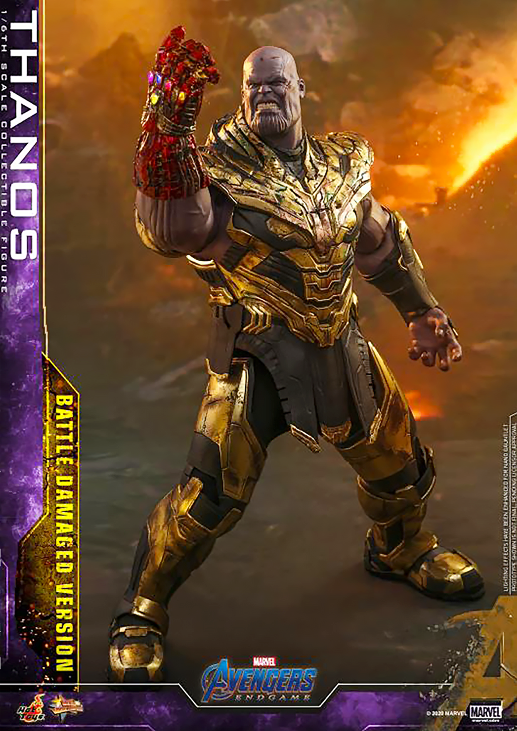 HOT TOYS MARVEL  AVENGERS: ENDGAME THANOS (BATTLE DAMAGED VERSION) 1/6 MMS564 - Anotoys Collectibles