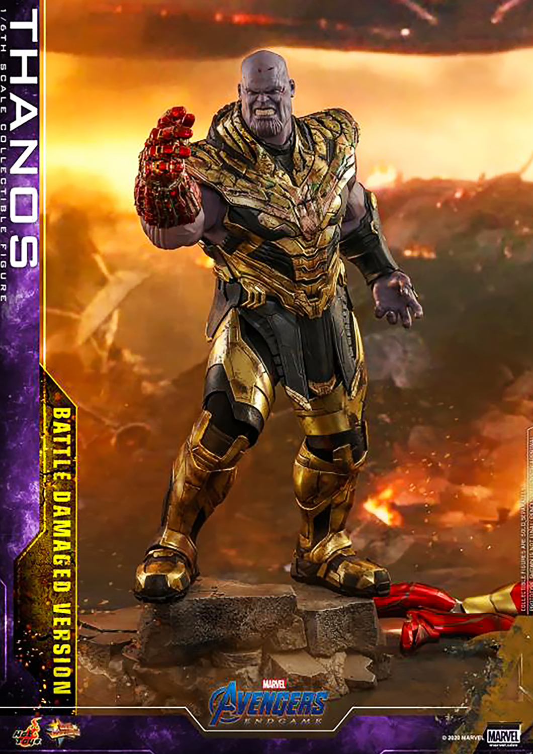 HOT TOYS MARVEL  AVENGERS: ENDGAME THANOS (BATTLE DAMAGED VERSION) 1/6 MMS564 - Anotoys Collectibles