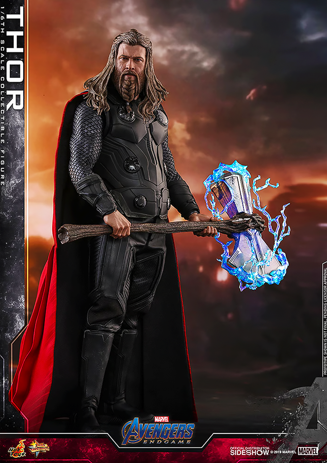 HOT TOYS MARVEL  AVENGERS ENDGAME THOR COLLECTIBLE FIGURE 1/6 MMS557 - Anotoys Collectibles