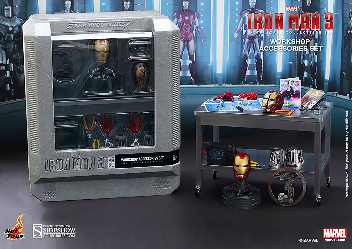 HOT TOYS MARVEL IRON MAN 3: - WORKSHOP ACCESSORIES - ACS002 - Anotoys Collectibles