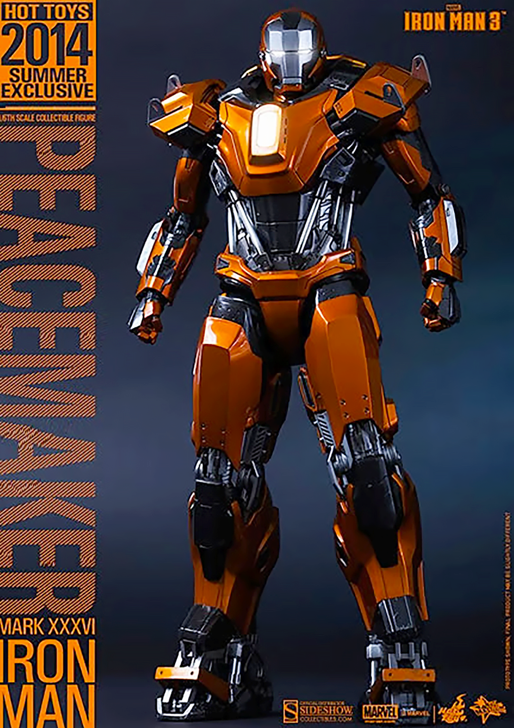 HOT TOYS MARVEL IRON MAN 3 : IRON MAN MARK XXXVI PEACEMAKER (EXCLUSIVE EDITION) - MMS258 - Anotoys Collectibles