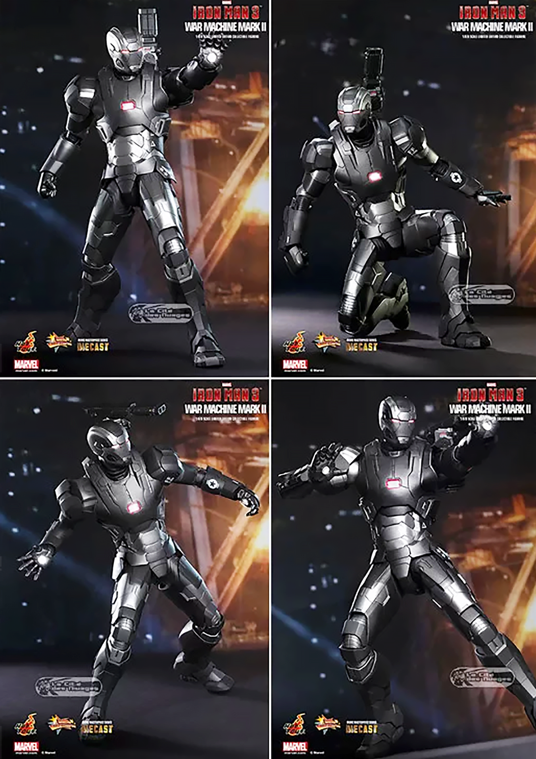 HOT TOYS MARVEL IRON MAN 3: WAR MACHINE MARK II DIECAST SERIES 1/6 SCALE - MS198-D03 M - Anotoys Collectibles