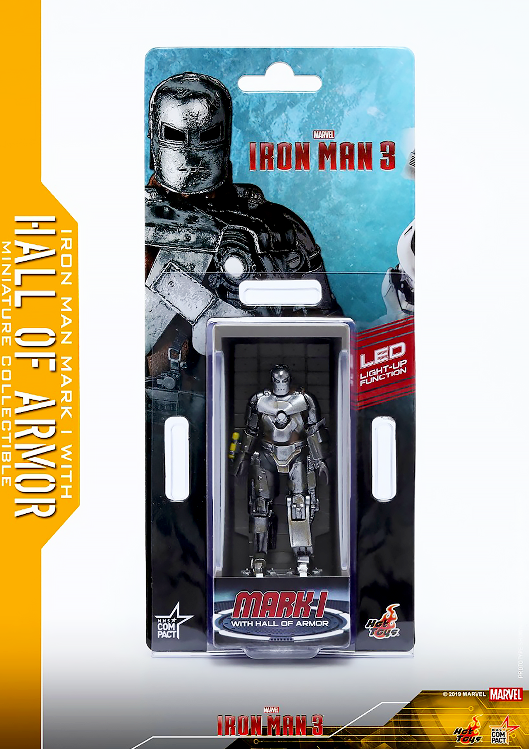 HOT TOYS MARVEL IRON MAN MARK I - MARK 1 WITH HALL OF ARMOR MINIATURE COLLECTIBLE MMSC005 - Anotoys Collectibles