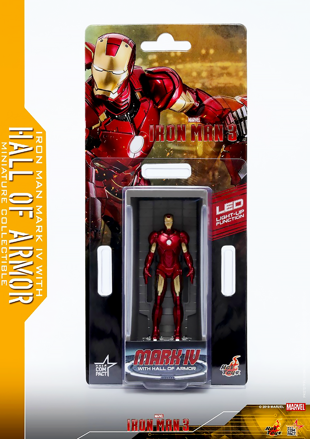 HOT TOYS MARVEL IRON MAN MARK IV - MARK 4 WITH HALL OF ARMOR MINIATURE COLLECTIBLE - MMSC008 - Anotoys Collectibles