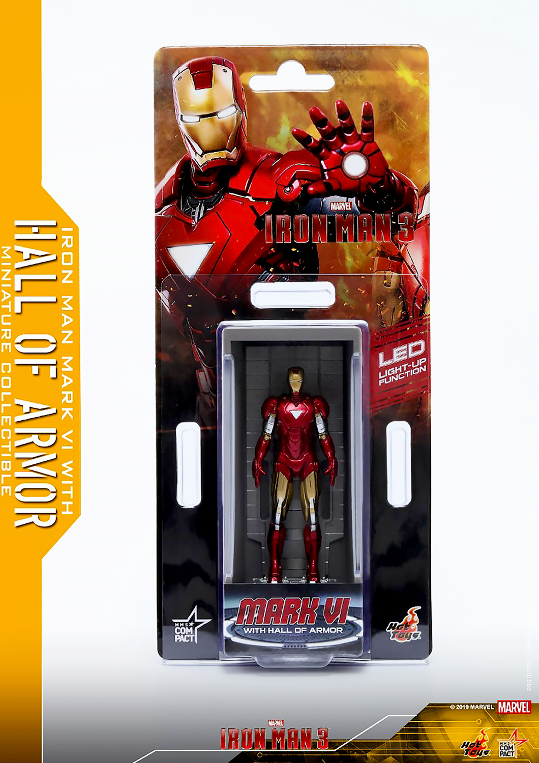HOT TOYS MARVEL IRON MAN MARK VI - MARK 6 WITH HALL OF ARMOR MINIATURE COLLECTIBLE - MMSC010 - Anotoys Collectibles
