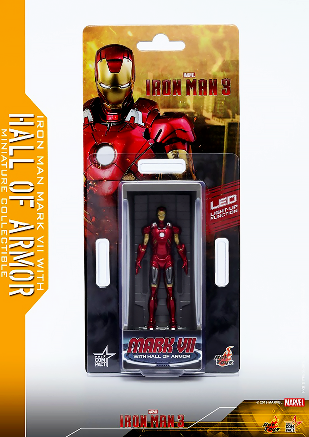 HOT TOYS MARVEL IRON MAN MARK VII - MARK 7 WITH HALL OF ARMOR MINIATURE COLLECTIBLE - MMSC011 - Anotoys Collectibles
