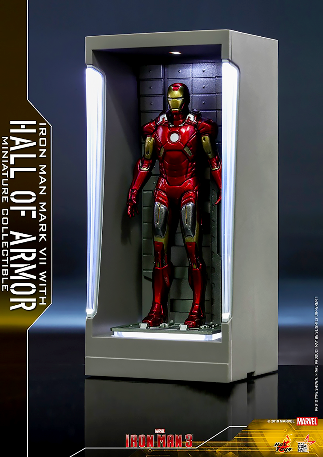 IRON MAN MARK VII - MARK 7 WITH HALL OF ARMOR MINIATURE IRON MAN MARK VII - MARK 7 WITH HALL OF ARMOR MINIATURE