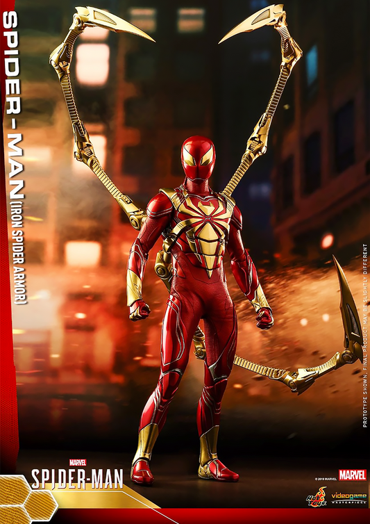 HOT TOYS MARVEL SPIDER-MAN (IRON SPIDER ARMOR) 1/6TH SCALE VGM38 - Anotoys Collectibles