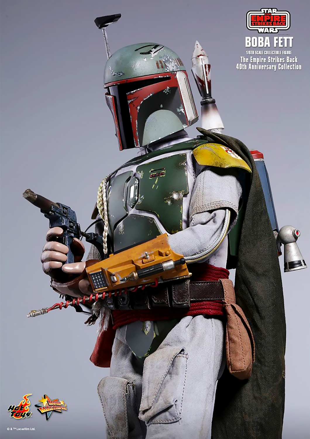 HOT TOYS STAR WARS BOBA FETT THE EMPIRE STRIKES BACK 40TH ANNIVERSARY COLLECTION 1/6 MMS574 - Anotoys Collectibles
