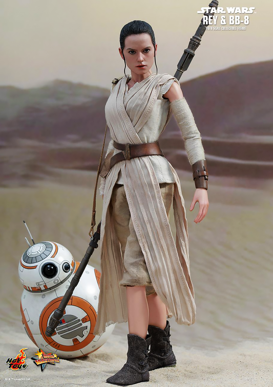 HOT TOYS STAR WARS EPISODE VII THE FORCE AWAKENS REY AND BB-8 1/6 SCALE MMS337 - Anotoys Collectibles