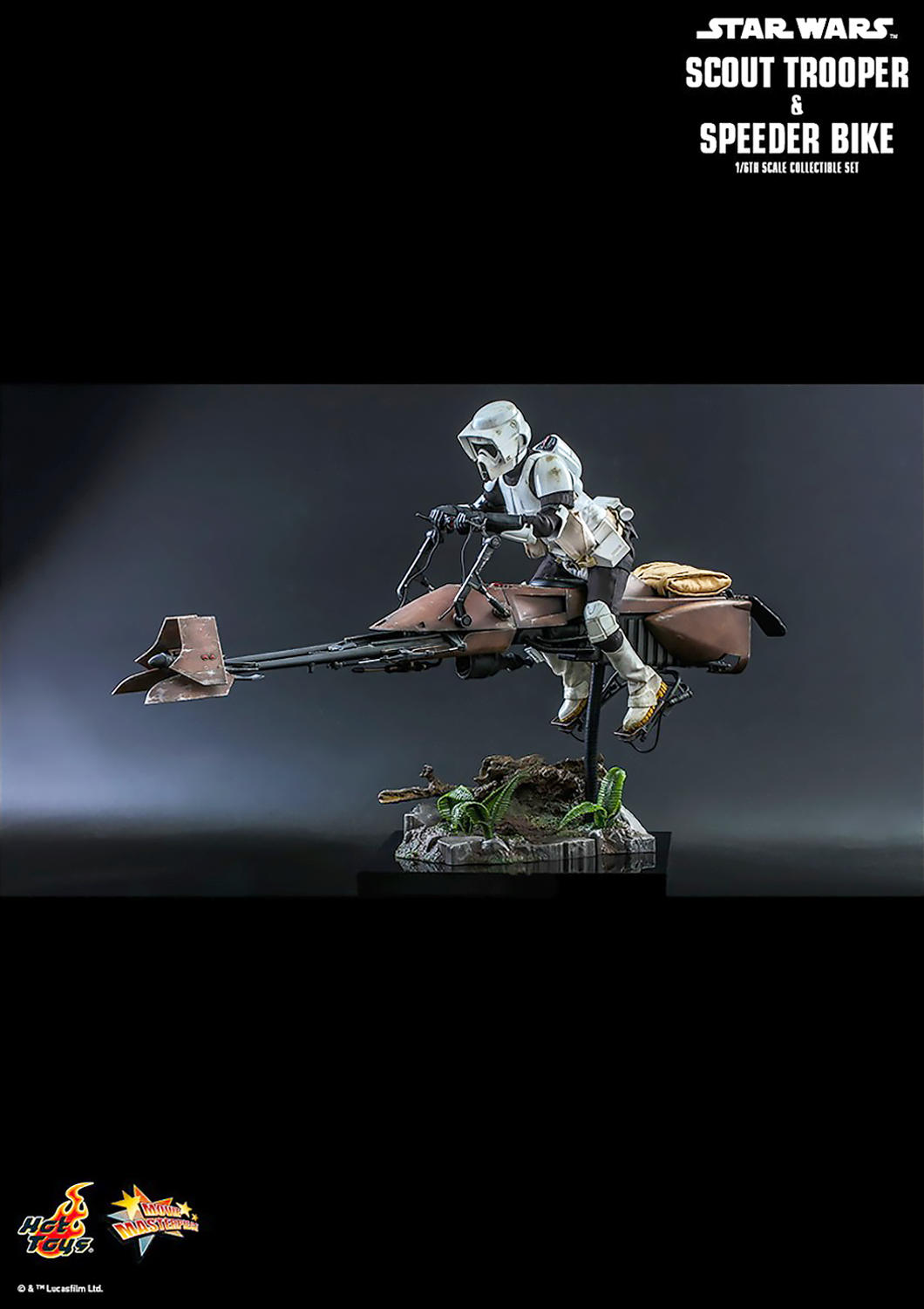 Hot Toys STAR WARS RETURN OF THE JEDI SCOUT TROOPER AND SPEEDER BIKE 1/6 Scale - MMS612 - Anotoys Collectibles