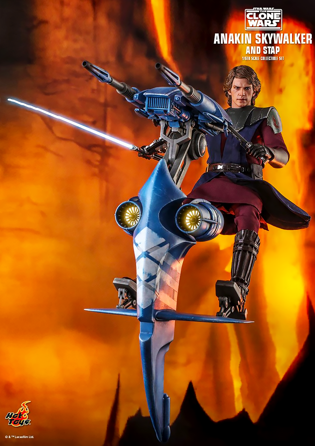 HOT TOYS STAR WARS: THE CLONE WARS ANAKIN SKYWALKER AND STAP 1/6 TMS020 - Anotoys Collectibles