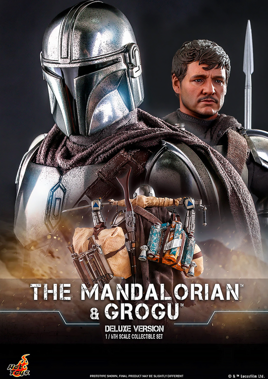 HOT TOYS STAR WARS THE MANDALORIAN AND GROGU SET DELUXE VERSION 1/6 TMS052 - Anotoys Collectibles