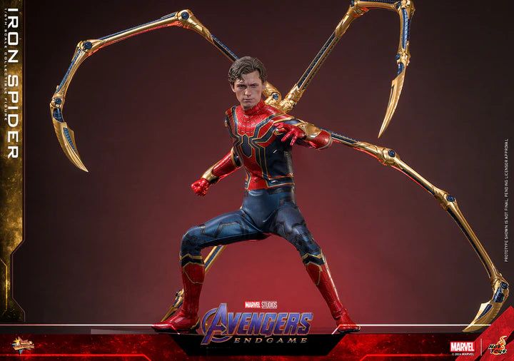 HOT TOYS MARVEL’S AVENGERS: ENDGAME - 1/6TH SCALE IRON SPIDER COLLECTIBLE FIGURE (SCULPTED HAIR VERSION) - MMS761