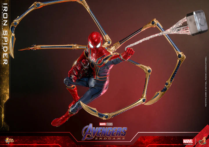 HOT TOYS MARVEL’S AVENGERS: ENDGAME - 1/6TH SCALE IRON SPIDER COLLECTIBLE FIGURE (SCULPTED HAIR VERSION) - MMS761