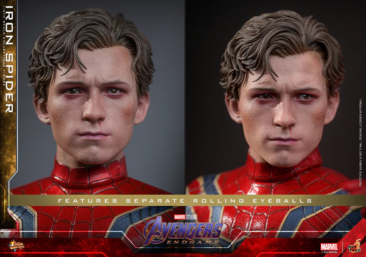 HOT TOYS MARVEL’S AVENGERS: ENDGAME - 1/6TH SCALE IRON SPIDER COLLECTIBLE FIGURE (SCULPTED HAIR VERSION) - MMS761