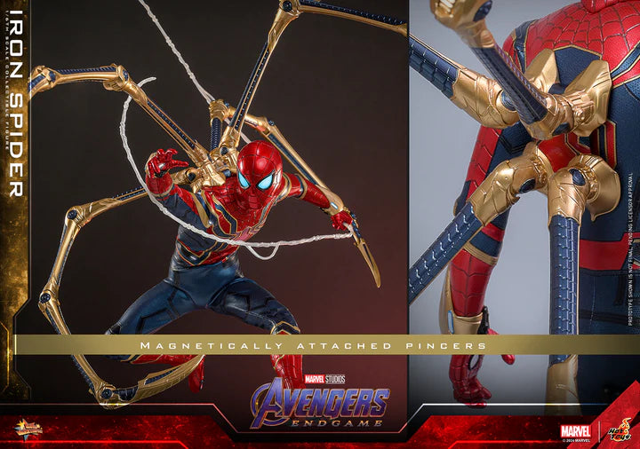 HOT TOYS MARVEL’S AVENGERS: ENDGAME - 1/6TH SCALE IRON SPIDER COLLECTIBLE FIGURE (SCULPTED HAIR VERSION) - MMS761