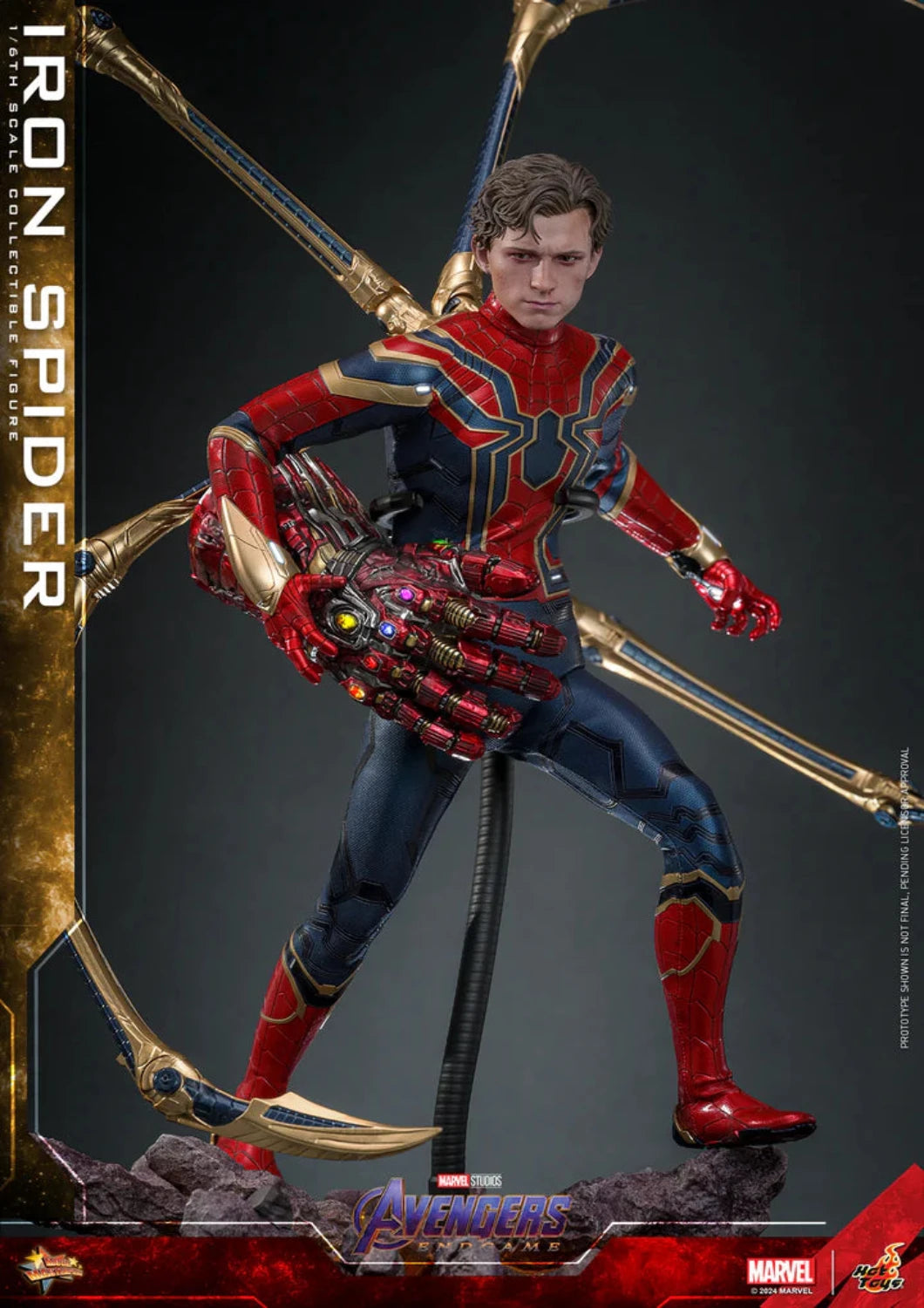 HOT TOYS MARVEL’S AVENGERS: ENDGAME - 1/6TH SCALE IRON SPIDER COLLECTIBLE FIGURE (SCULPTED HAIR VERSION) - MMS761