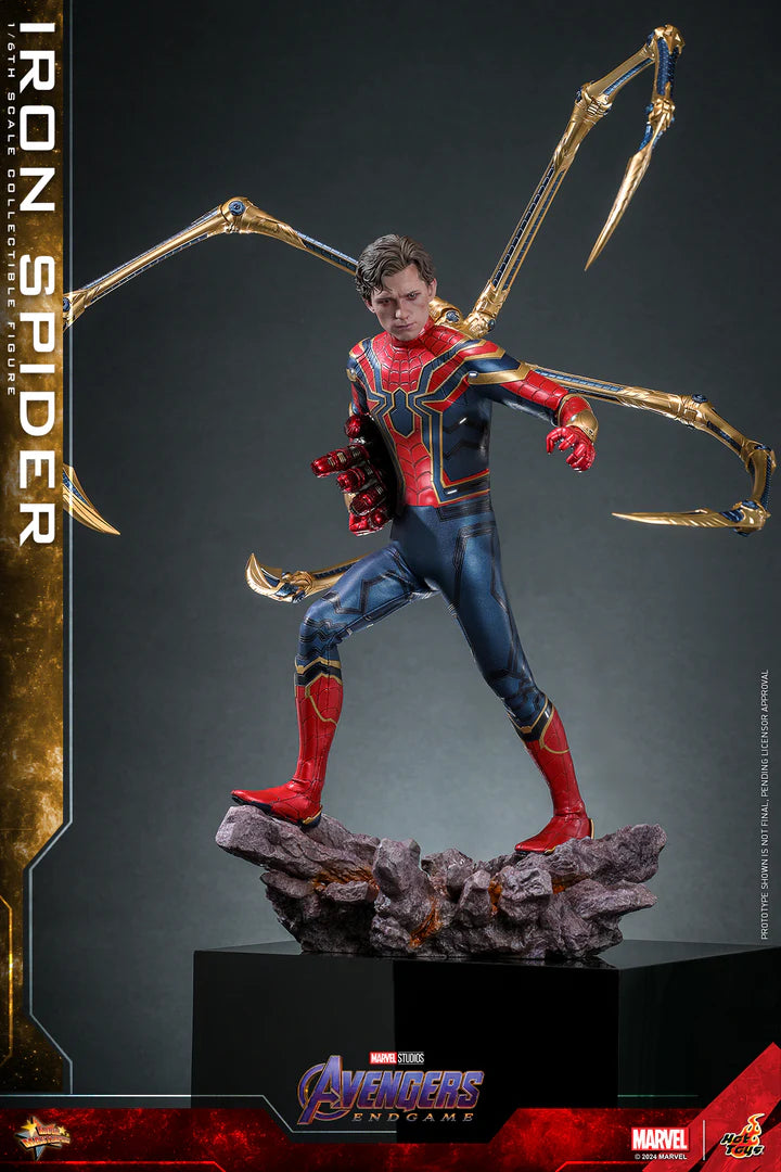 HOT TOYS MARVEL’S AVENGERS: ENDGAME - 1/6TH SCALE IRON SPIDER COLLECTIBLE FIGURE (SCULPTED HAIR VERSION) - MMS761