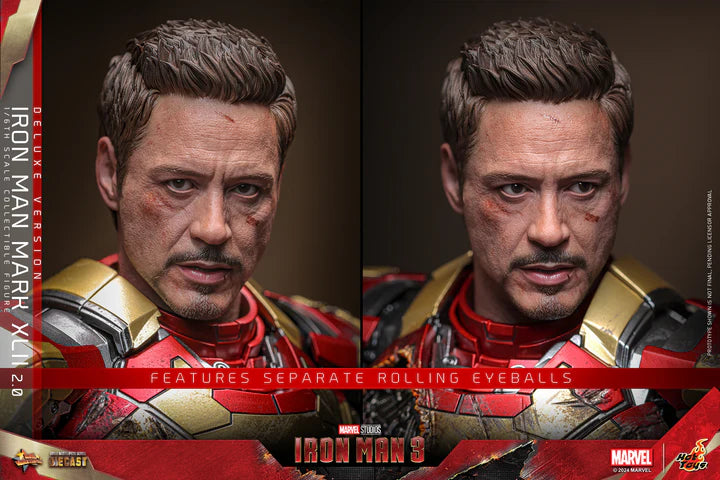 HOT TOYS MARVEL’S IRON MAN 3 - 1/6TH SCALE IRON MAN MARK 42 XLII (2.0) COLLECTIBLE FIGURE (DELUXE VERSION) - MMS759D66