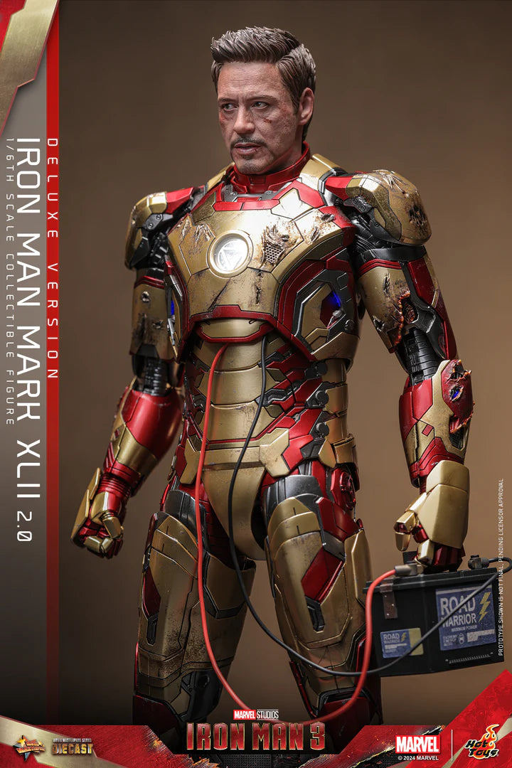 HOT TOYS MARVEL’S IRON MAN 3 - 1/6TH SCALE IRON MAN MARK 42 XLII (2.0) COLLECTIBLE FIGURE (DELUXE VERSION) - MMS759D66