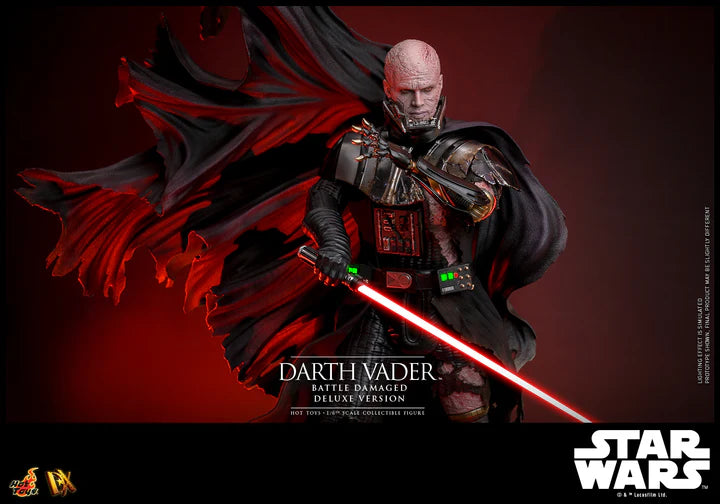 HOT TOYS STAR WARS - 1/6TH SCALE DARTH VADER (BATTLE DAMAGED) COLLECTIBLE FIGURE (DELUXE VERSION) - DX45