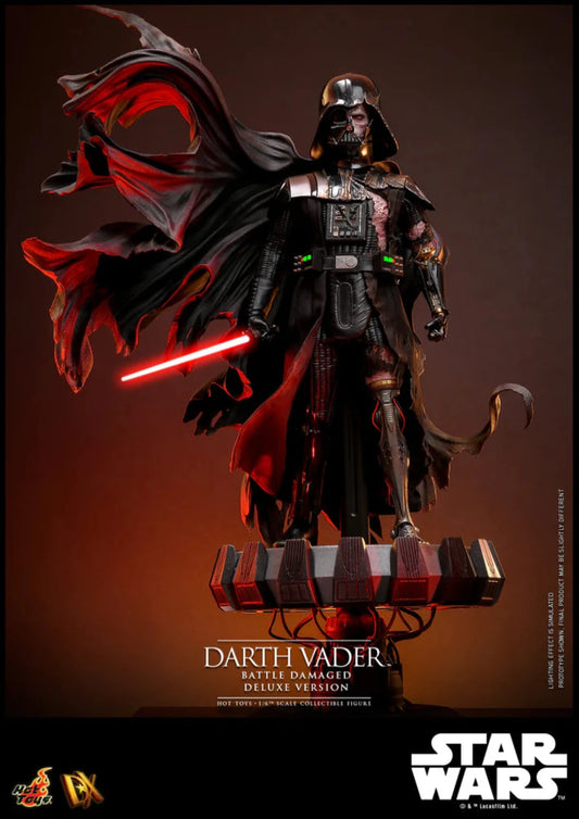 HOT TOYS STAR WARS - 1/6TH SCALE DARTH VADER (BATTLE DAMAGED) COLLECTIBLE FIGURE (DELUXE VERSION) - DX45