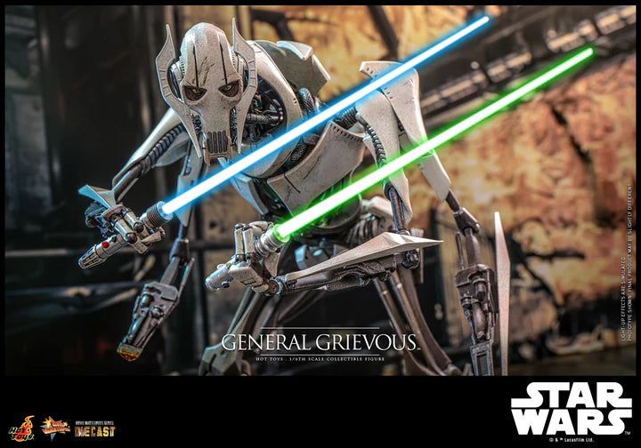 HOT TOYS STAR WARS EPISODE III: REVENGE OF THE SITH - 1/6TH SCALE GENERAL GRIEVOUS COLLECTIBLE FIGURE - MMS760D67