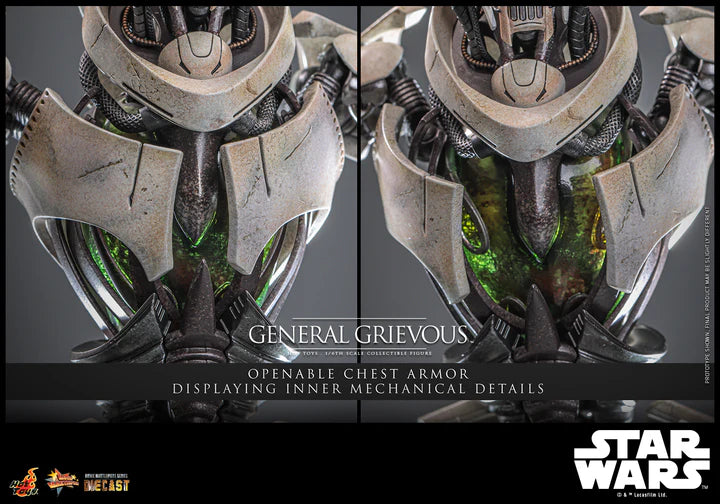 HOT TOYS STAR WARS EPISODE III: REVENGE OF THE SITH - 1/6TH SCALE GENERAL GRIEVOUS COLLECTIBLE FIGURE - MMS760D67