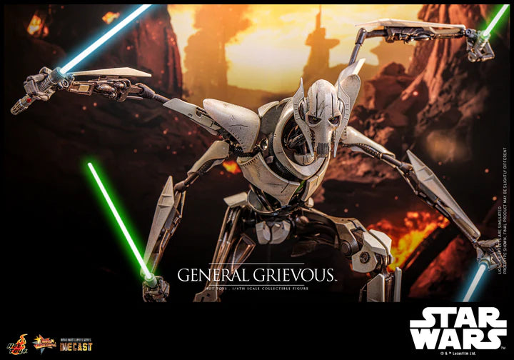 HOT TOYS STAR WARS EPISODE III: REVENGE OF THE SITH - 1/6TH SCALE GENERAL GRIEVOUS COLLECTIBLE FIGURE - MMS760D67