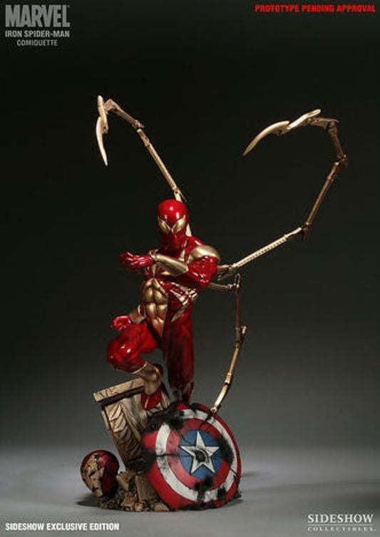 SIDESHOW EXCLUSIVE IRON SPIDER-MAN COMIQUETTE - Anotoys Collectibles