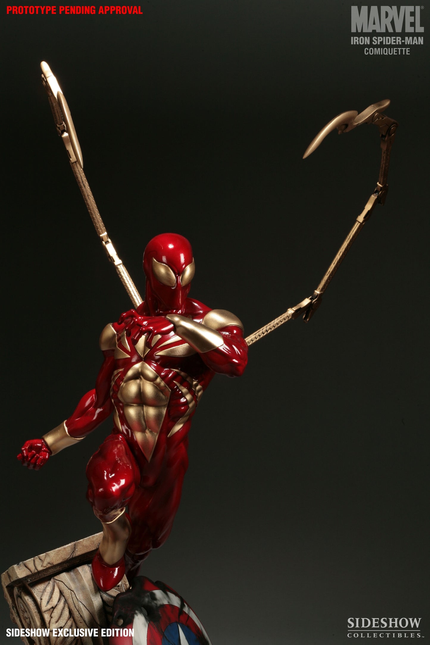 SIDESHOW EXCLUSIVE IRON SPIDER-MAN COMIQUETTE - Anotoys Collectibles