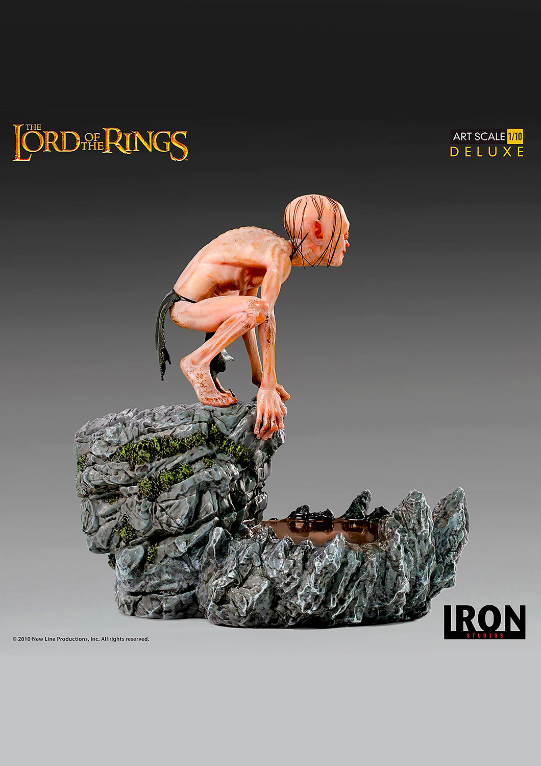 IRON STUDIOS - GOLLUM DELUXE ART SCALE 1/10 - LORD OF THE RINGS - WBLOR28120-10 - Anotoys Collectibles