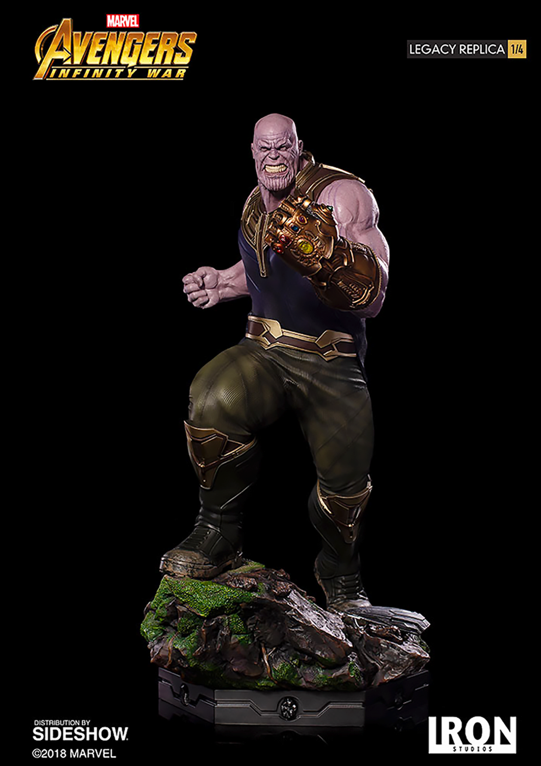 IRON STUDIOS AVENGERS INFINITY WAR THANOS LEGACY REPLICA 1/4 - MARCWR11118-14 - Anotoys Collectibles