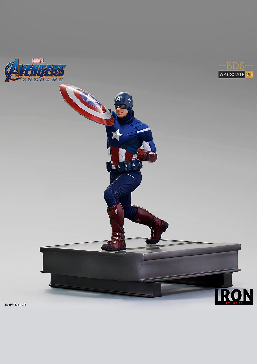 IRON STUDIOS CAPTAIN AMERICA 2012 BDS ART SCALE 1/10 - MARCAS24719-10 - Anotoys Collectibles