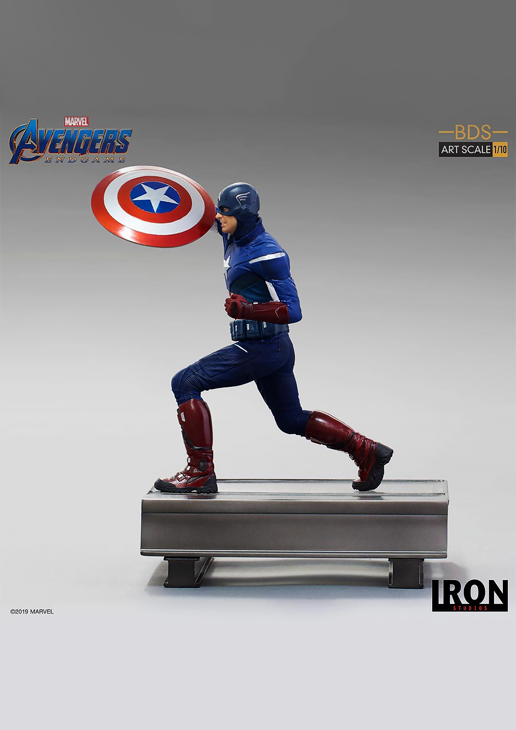 IRON STUDIOS CAPTAIN AMERICA 2012 BDS ART SCALE 1/10 - MARCAS24719-10 - Anotoys Collectibles